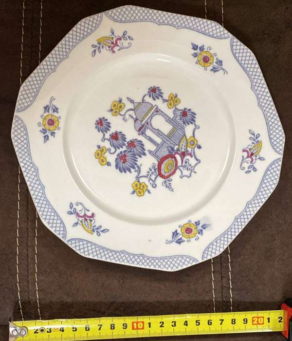 Rare Vintage Alfred Meakin England 'Omar' Luncheon Plates (22 cm)  1920s Transferware