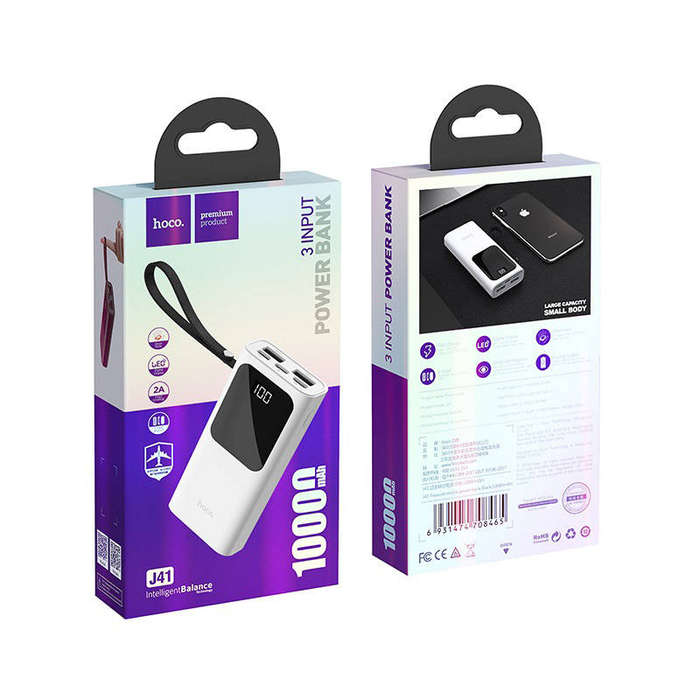 Hoco J41 Power bank 10000mAh  White