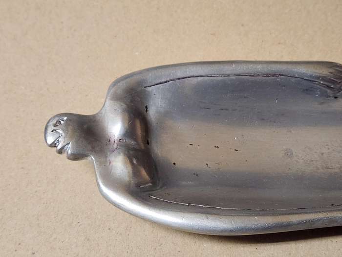 Vintage Carrol Boyes Functional Art Early Design Pewter Nut Bowl