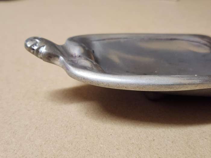 Vintage Carrol Boyes Functional Art Early Design Pewter Nut Bowl