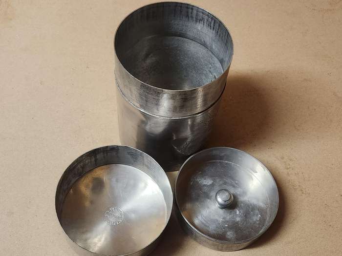 CHINESE KUT HING SWATOW PEWTER TEA CADDY