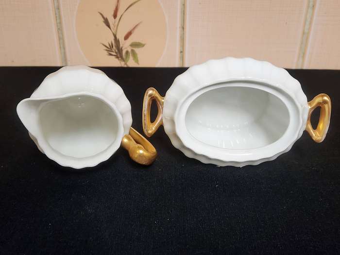 Vintage R S Tillowitz Silesia Creamer and Sugar Bowl
