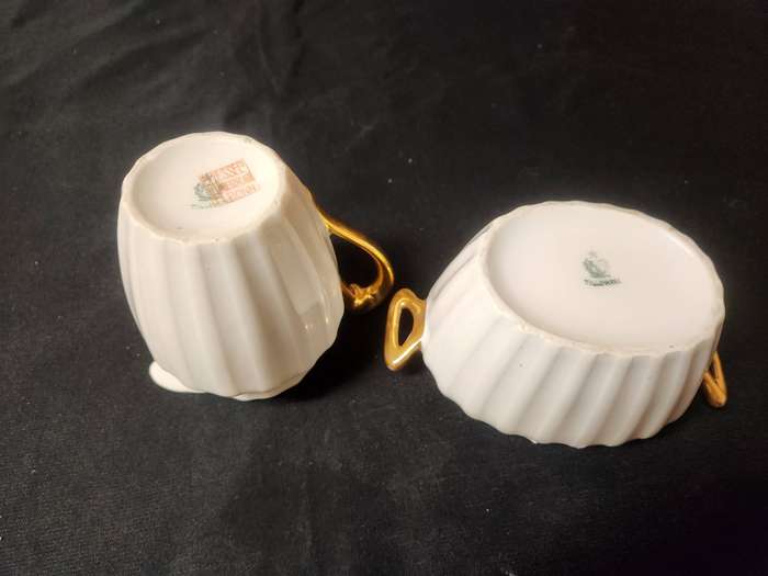 Vintage R S Tillowitz Silesia Creamer and Sugar Bowl