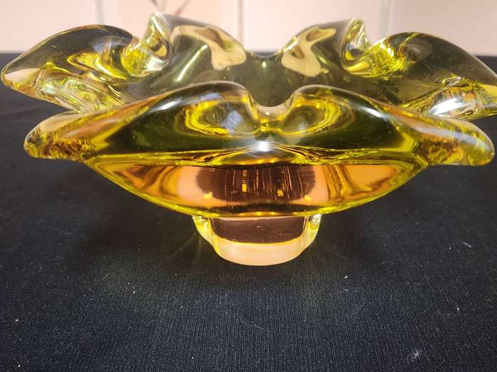 Murano Crystal Art Glass Bowl