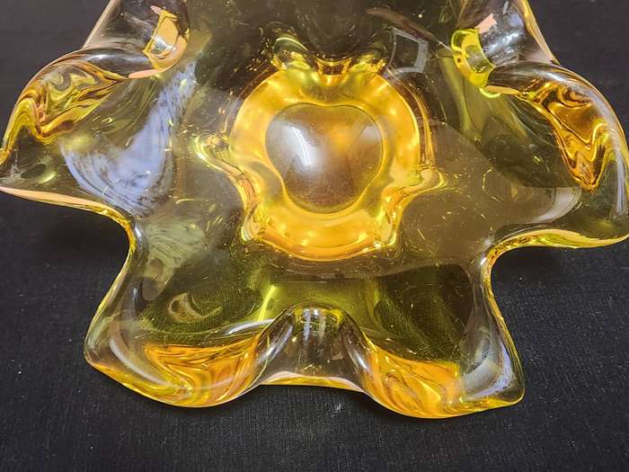 Murano Crystal Art Glass Bowl