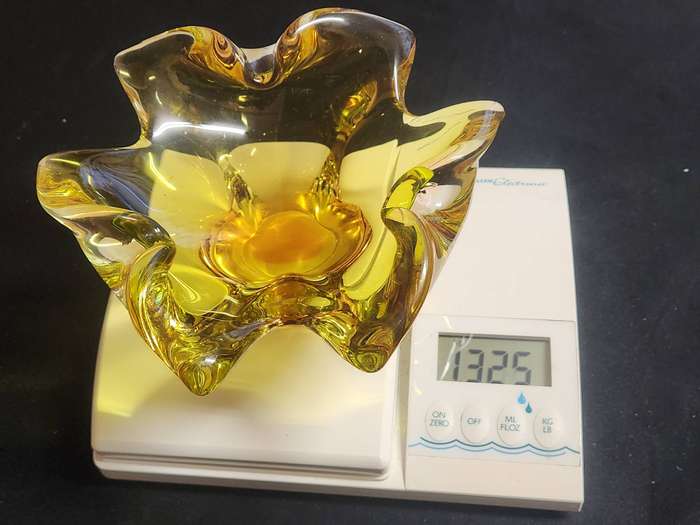 Murano Crystal Art Glass Bowl