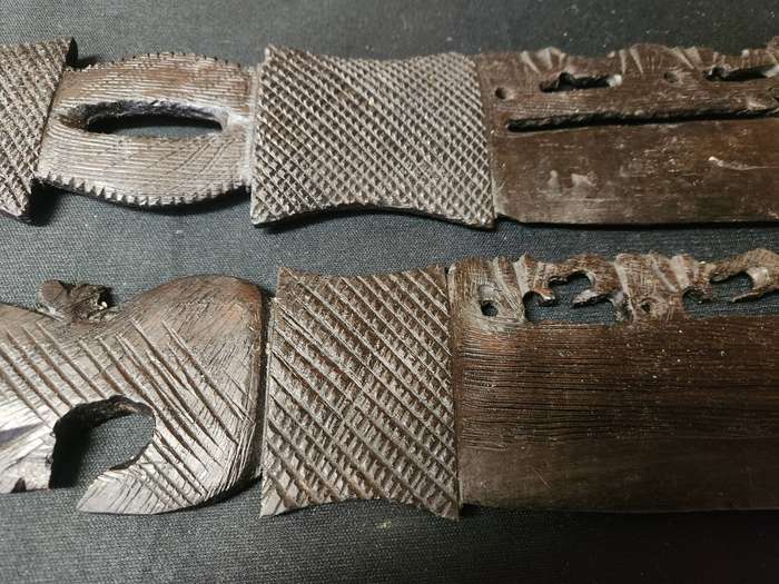 African Ornamental Wooden Swords