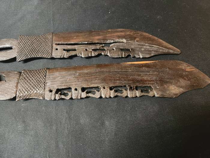 African Ornamental Wooden Swords