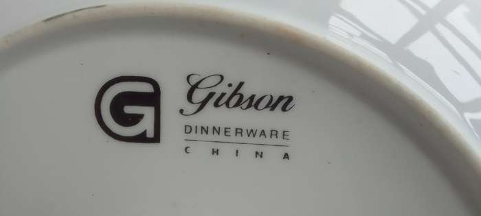 Gibson Dinnerware China  Pedestal Cake Stand