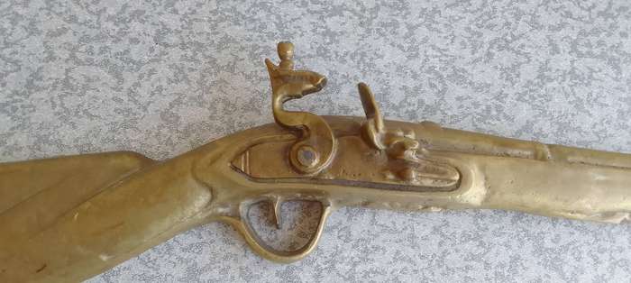 Brass  Flintlock Blunderbuss Wall Mount