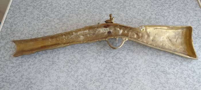 Brass  Flintlock Blunderbuss Wall Mount