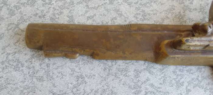 Brass Flintlock Pistol Wall Mount