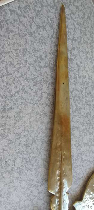 Solid Brass Halberd Spear Axe Hook Wall Mount
