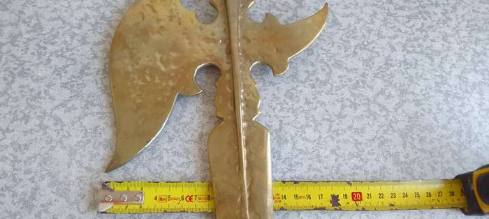 Solid Brass Halberd Spear Axe Hook Wall Mount