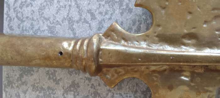 Solid Brass Halberd Spear Axe Hook Wall Mount