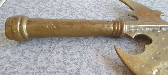 Solid Brass Halberd Spear Axe Hook Wall Mount