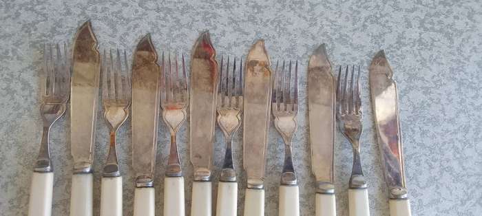 Silver Plated Fish Cutlery Set