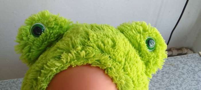 Soft Frog Toy with Face