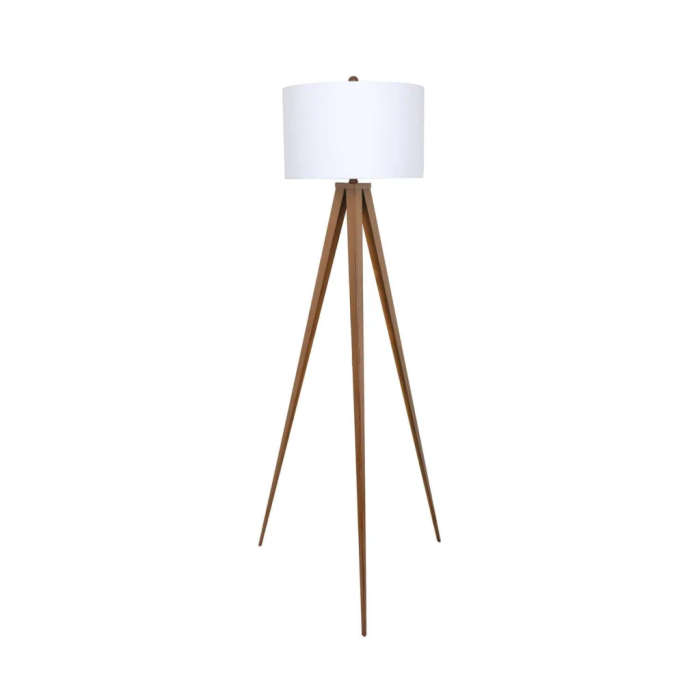 LAMP FLOOR-BROWN METAL