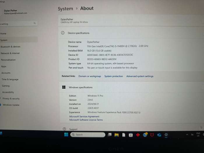 HP OMEN 16 11th Gen Core i5 RTX 3050 Ti Gaming Laptop