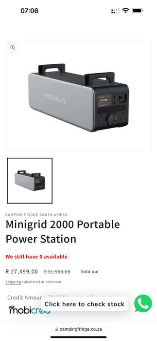 Highon  MiniGrid 2000 LiFePO4 Portable Power pack.