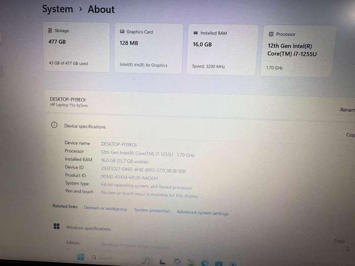 HP 15s-fq5016ni