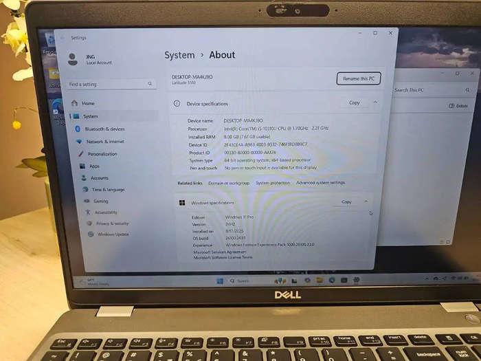 Dell Latitude 5510, 10th Gen i5 8gb ram 256gb ssd