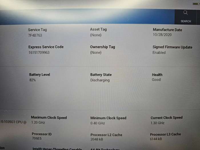 Dell Vostro 5501  Core i5-1035G1  15.6 FHD 8GB RAM  256GB SSD