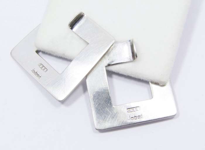 Rare! Designer Kurt Jobst Sterling Silver Earrings