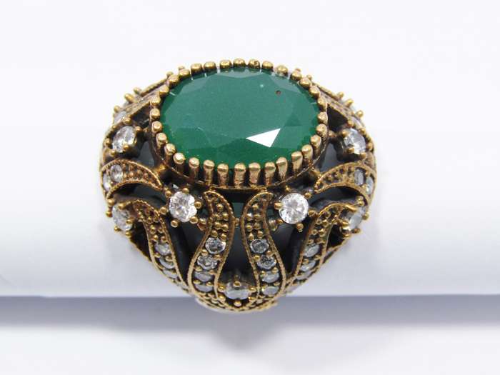 A Gorgeous Large Two Tone  Eastern Design in Copper Over Sterling Silver.