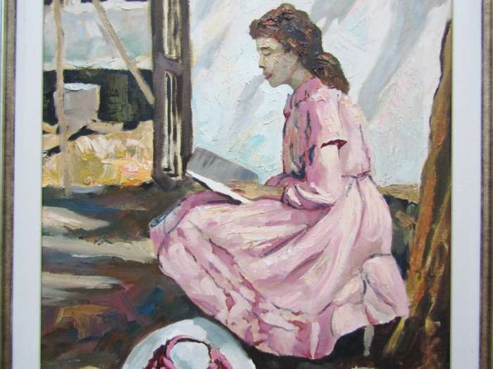 Beautiful! Large Marc Poisson Original Oil Painting