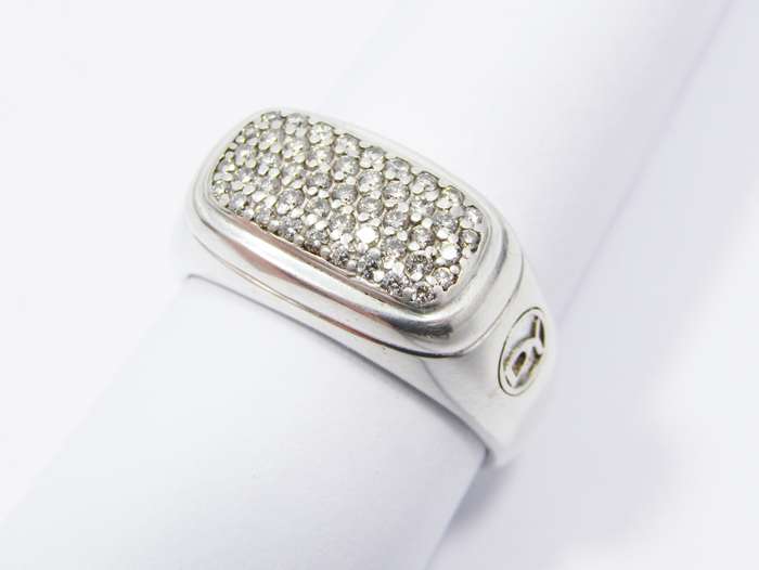 Stunning! David Yurman Diamond & Silver Ring