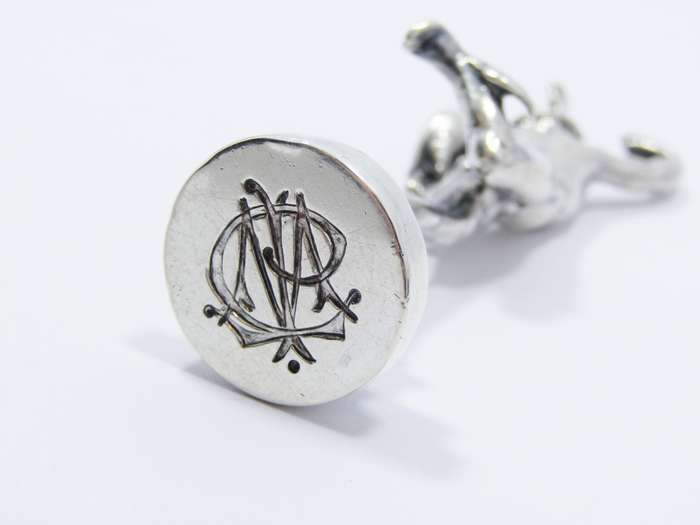 Rare Find! Antique (c1900) Hanua/German Solid Silver Wax Seal