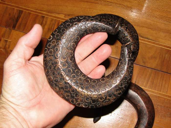 Three Vintage Bronze/Copper Decorative Tribal Bangles