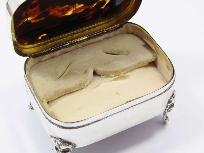 Stunning! Antique (c1907) Silver & Tortoise Shell Box
