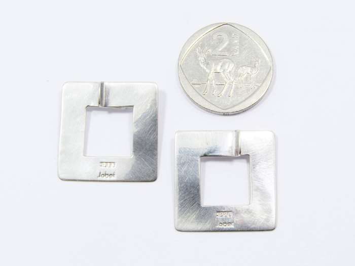 Rare! Designer Kurt Jobst Sterling Silver Earrings