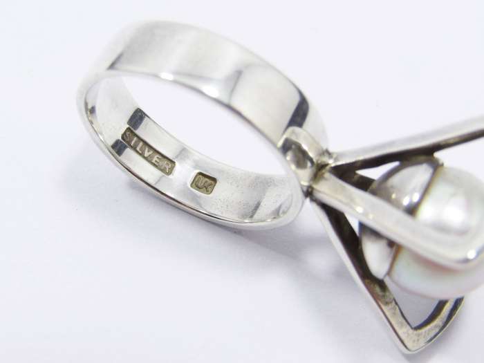 Beautiful Vintage Uwe Koetter Silver & Pearl Ring