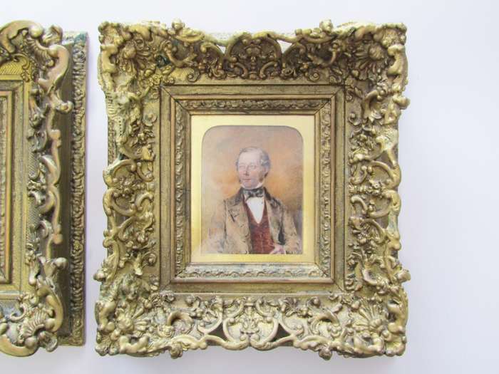 Original Richard Woodman (1784-1859) Pair of Portraits