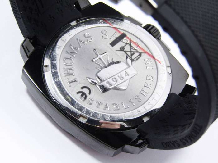 Thomas Sabo Large-Face Black & Pink Watch - Brand New!