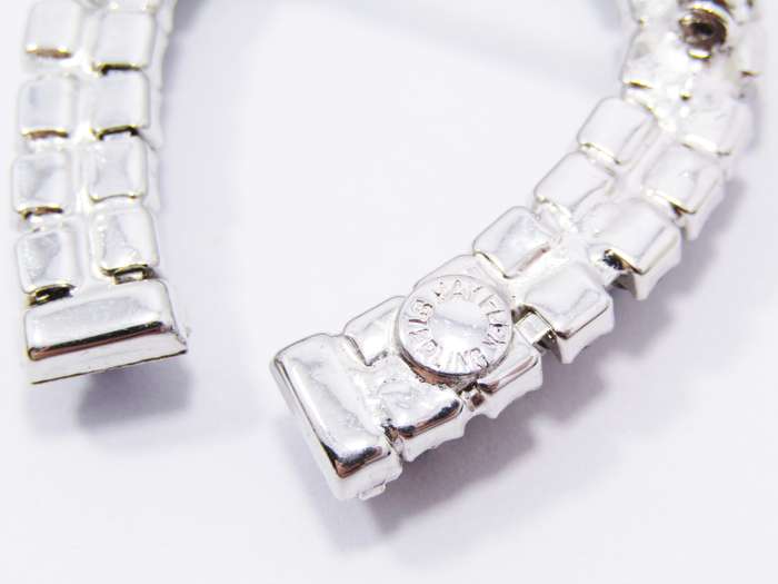Amazing! Vintage Sterling Silver & Rhinestone Horse Shoe Brooch