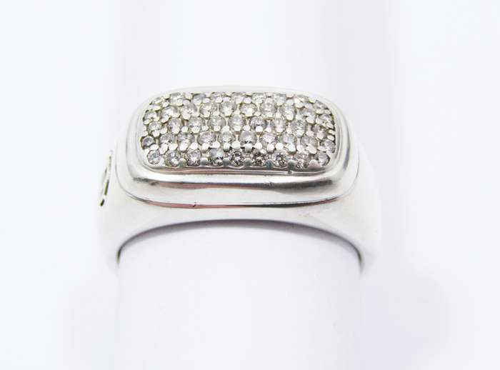 Stunning! David Yurman Diamond & Silver Ring