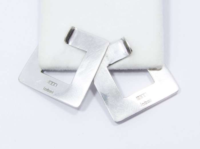 Rare! Designer Kurt Jobst Sterling Silver Earrings