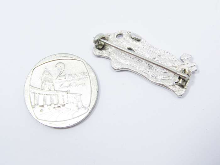 Lovely Vintage Sterling Silver Panther Brooch