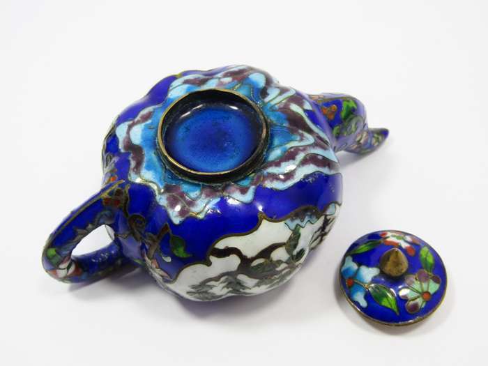 Beautiful! Vintage Miniature Cloisonne Teapot