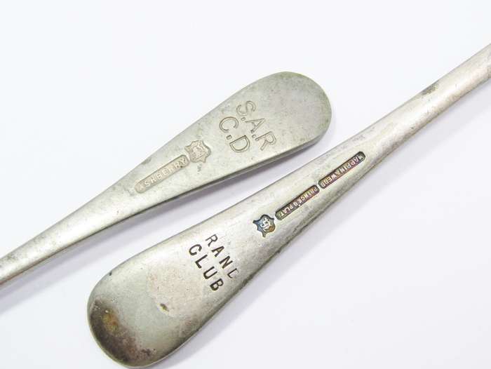 Vintage South African Railways & Rand Club Tea Spoons