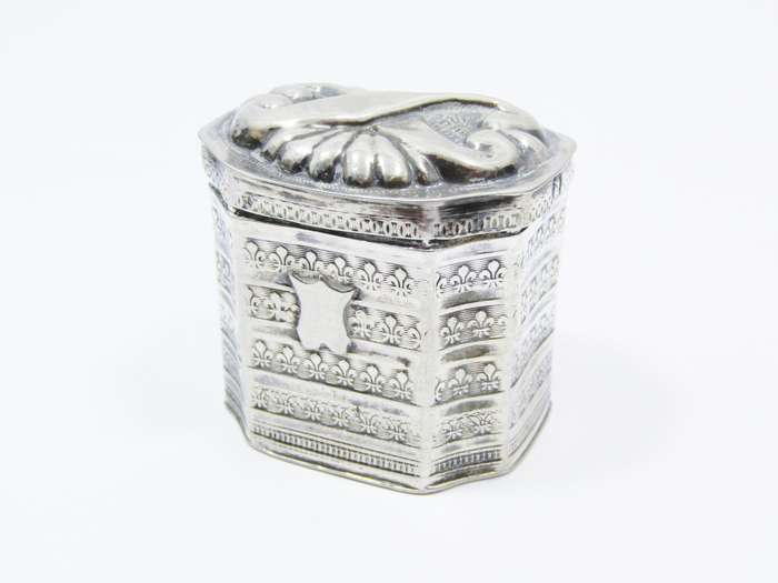 Rare Antique (c1856) Dutch Silver Miniature Box
