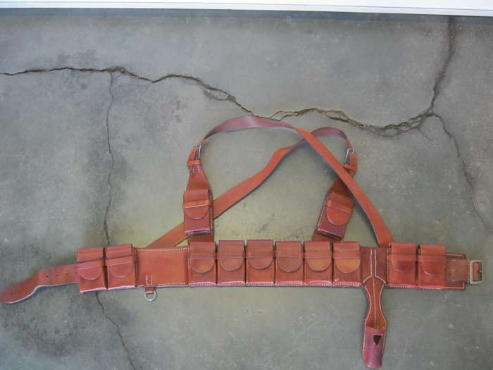 GSWA Shutztruppe enactment bandolier. Reduced