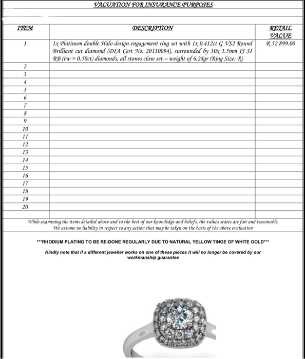 Platinum double Halo design engagement ring set