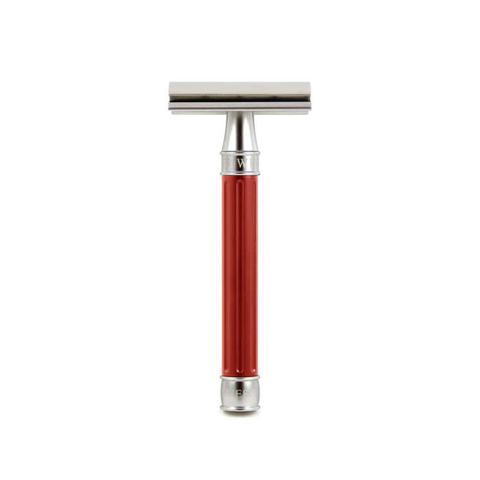 Edwin Jagger 3ONE6 Razor (Stainless Steel, Anodised Red)