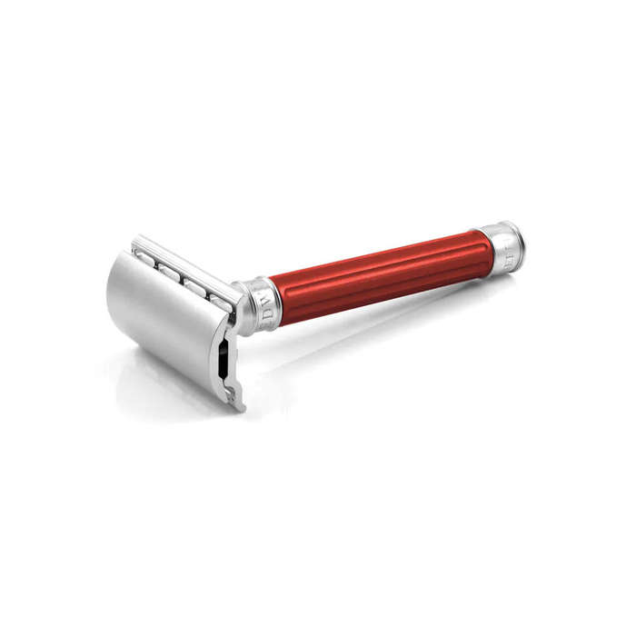 Edwin Jagger 3ONE6 Razor (Stainless Steel, Anodised Red)